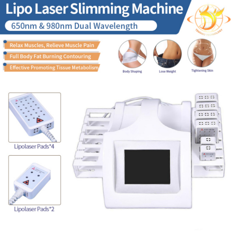 

Reduce Fat 12 Pads 650Nm&980Nm Lipo Laser Lipolaser Machine For Loss Weight Lipo Laser Slimming Machine With 12 Paddles136