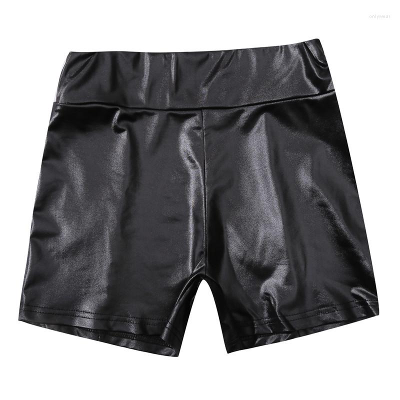 

Women' Shorts Leather Women High Waist Bodycon Push Up Black Short Joggers Sports Fitness Womens Slim Spodenki Damskie