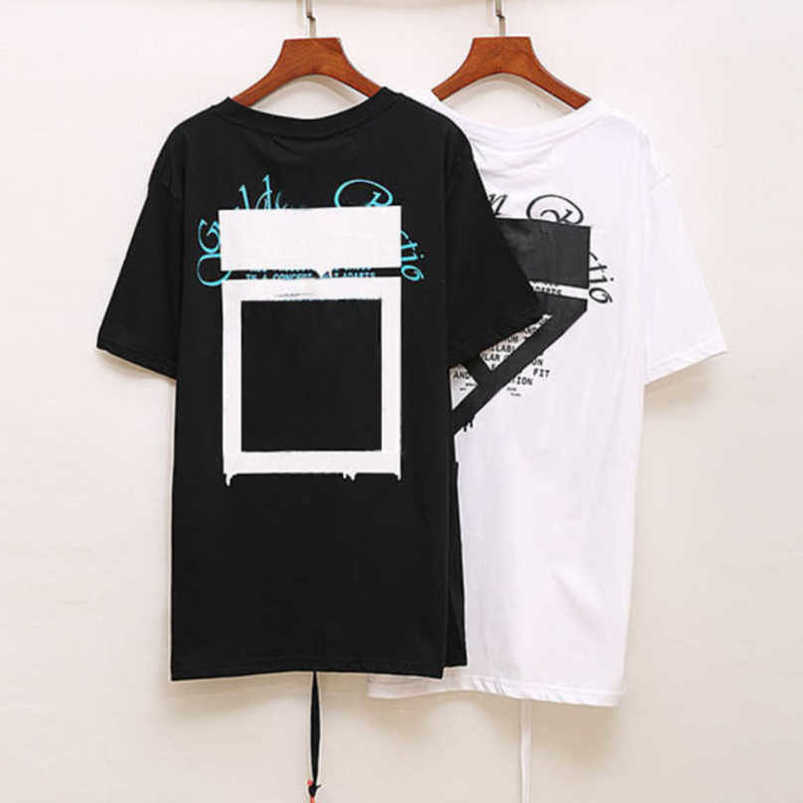 

Men' Luxury Fashion t Shirts Brand White Black T-shirts Back Arrow x Printd Women Tops Tees Couples Sport Loose Large Fat T-shirt Summer Hip Hop Short Sleeve Tshirts H3AV