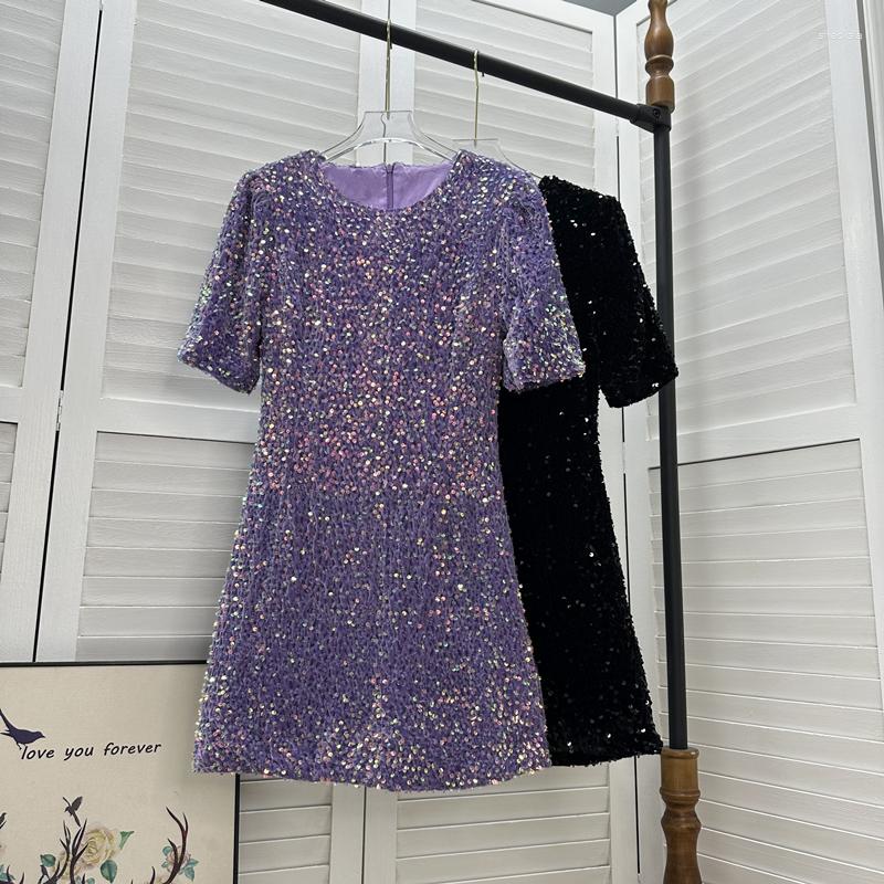 

Party Dresses Korean High-end Toothpick Pleated Skirt Female 2023 Temperament High Waist Mid-length Slim Drape, Purple