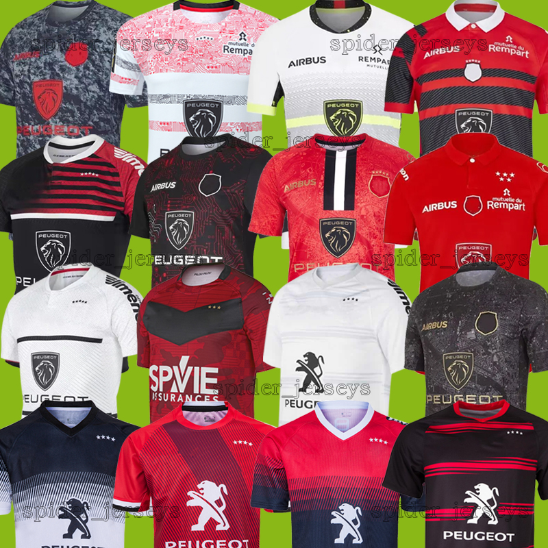 

2023 BIARRITZ Toulouse rugby jerseys Champion Stade Toulousain 21 22 23 Rctoulon Union Bordeaux Begles Perpignan Ernest Wallon Warm Up shirts size S-5XL Training, Tuluzi 2023 home
