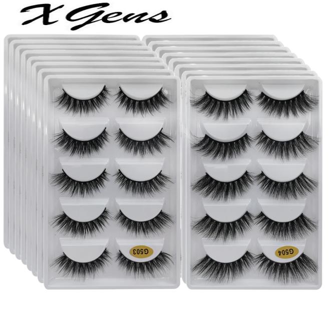 

whole 102030405060100 boxes mink eyelashes 5 pairs natural long false eyelashes 3d lashes bulk super fluffy faux cils7443567