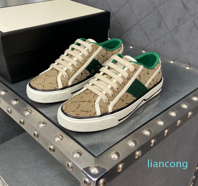 

Designer Tennis Shoes Luxury Linen with Ribbon Stripes Men's Sports Shoes Sizes 35-45