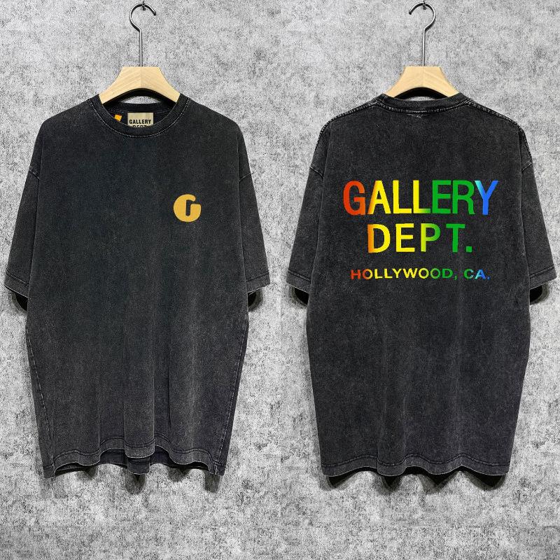 

Men's T Shirts 2023 Summer Arrived Retro Vintage Wash Old Short Sleeve T-shirt For Men Cotton High Street Top Tees Streetwear, Dark grey