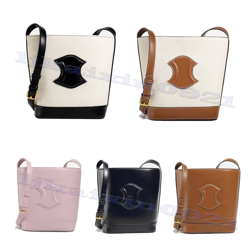 

luxury bucket bags designers brown Large -capacity commuting high -level sense of fashion mesengers TRIOMPHE Classic Shoulder Shopping Bag, Pink