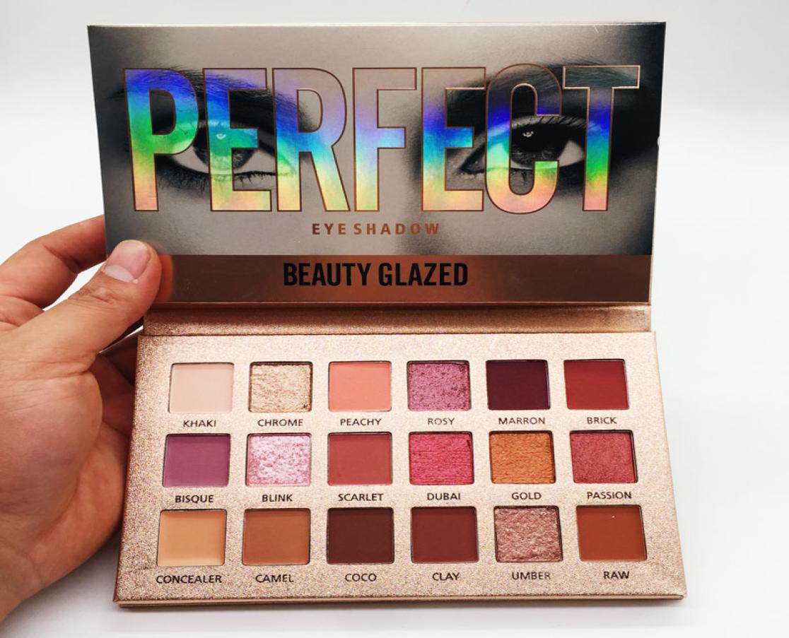 

Makeup Beauty Glazed Eyeshadow Palette Perfect 18 colors ultra pigmented eye shadow new nude Pro Eyes Brand Cosmetics in stock5630183, Multi
