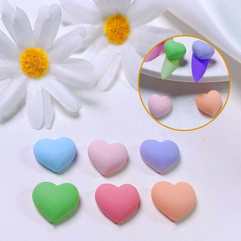 

Nail Art Decorations 10pcs Ceramic Three-dimensional Peach White Mixed Color Heart Pearl Rhinestone Shiny Love DIY3D Decoration