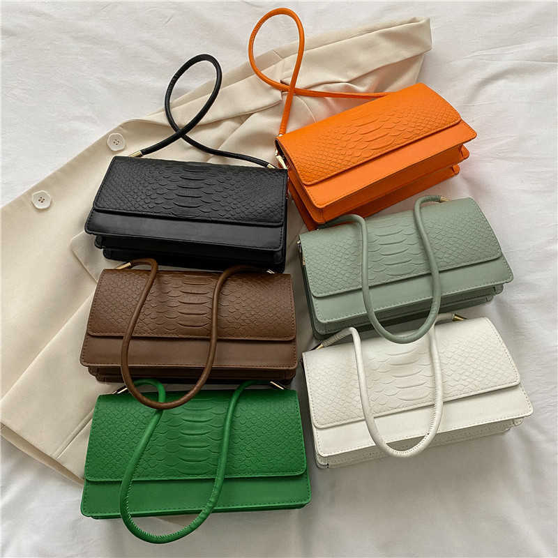 

Baobao Women's 2023 Popular Crocodile Pattern One Shoulder Underarm Bag Fashion Versatile French Minority Women's Bag Trend, Green9