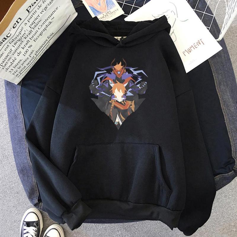 

Women's Hoodies Game Genshin Impact Childe Cosplay Hoody Clothes Anime Casual Streetwear Women Sweatshirt Tops Hoodie -3XL Jacket, White 1