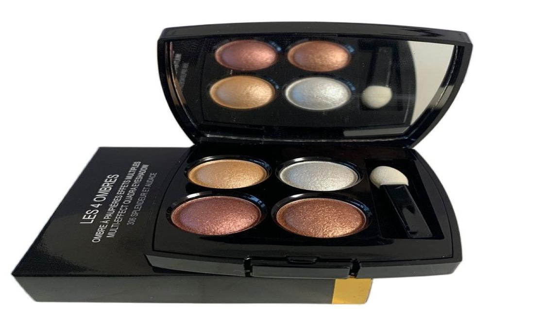 

New 4 Color Eye Shadow Palette Glitter Waterproof Big Makeup Palette Shimmer EyeshadowGift1106122, Sky blue