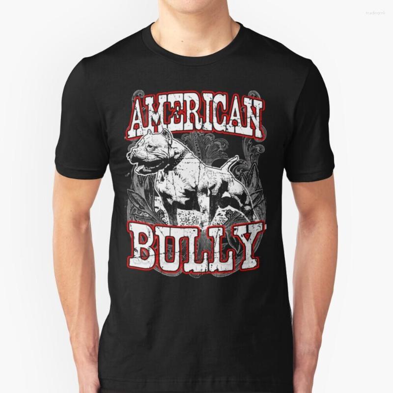 

Men's T Shirts American Bully Hip Hop T-Shirt Cotton Tshirts Men Tee Tops Dogs Pets PiBull, Mtee-coffee
