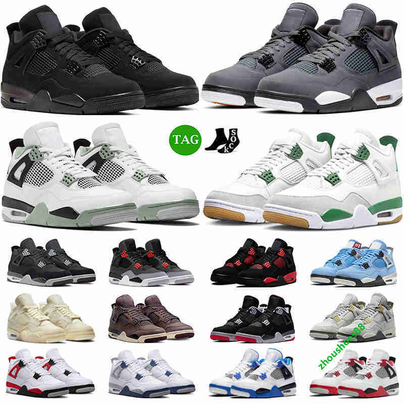 

Box With with box 4 4s mens basketball shoes Pine Green Military Black Cat Red Cement Photon Dust Tour Yellow Royalty bred Seafoam men women sports sneak, (18)