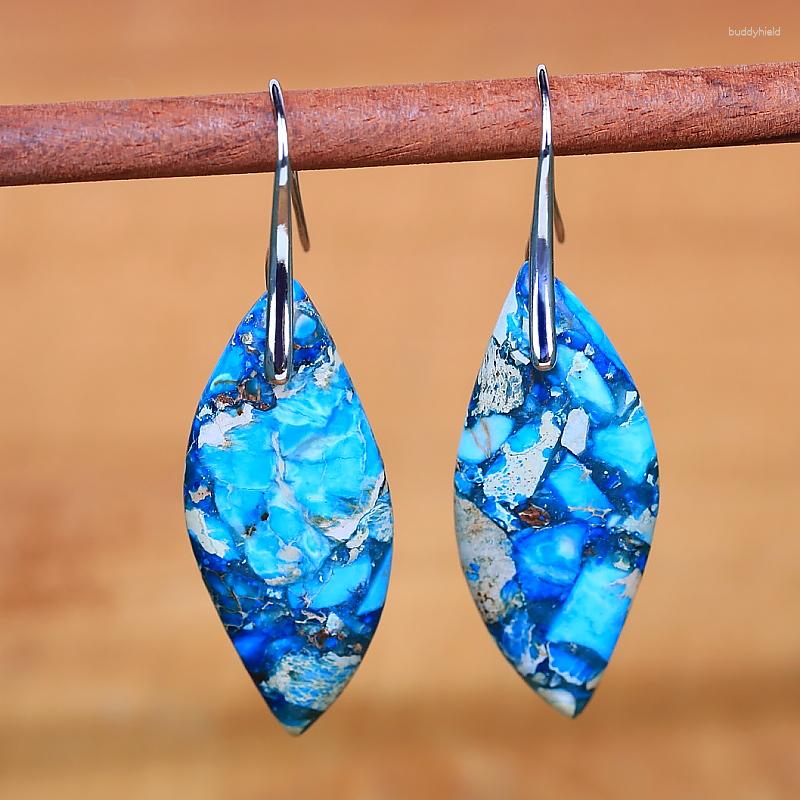 

Dangle Earrings 2023 Arrive Colorful Stone Boho Women Natural Yoga Jewelry Wholesale Drop