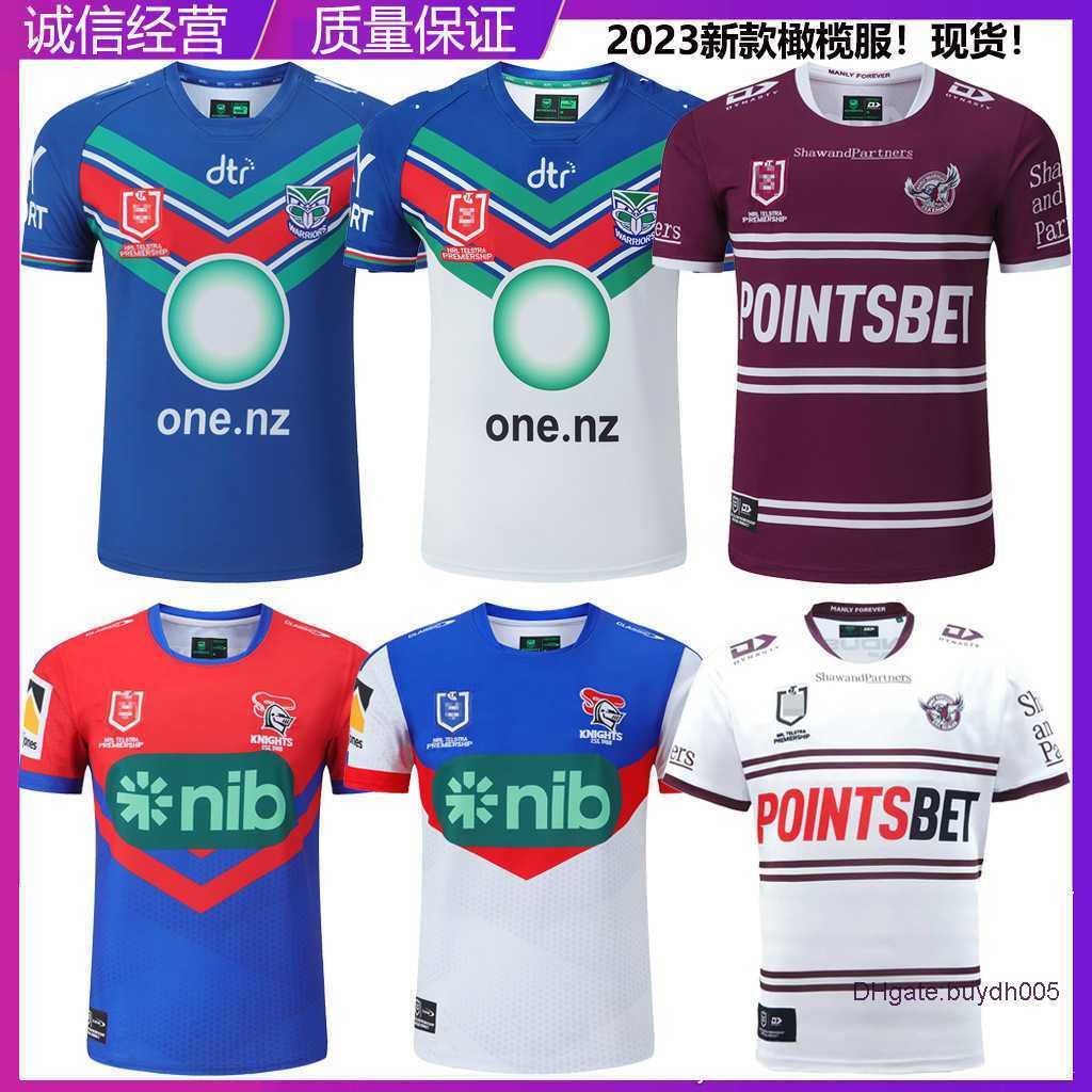 

2023 New Men's T shirts Rugby Jersey Warriors Home/away Olive Marley Seahawks Cavaliers Short Sleeve Top Training 701o, 2023 sea eagle away game