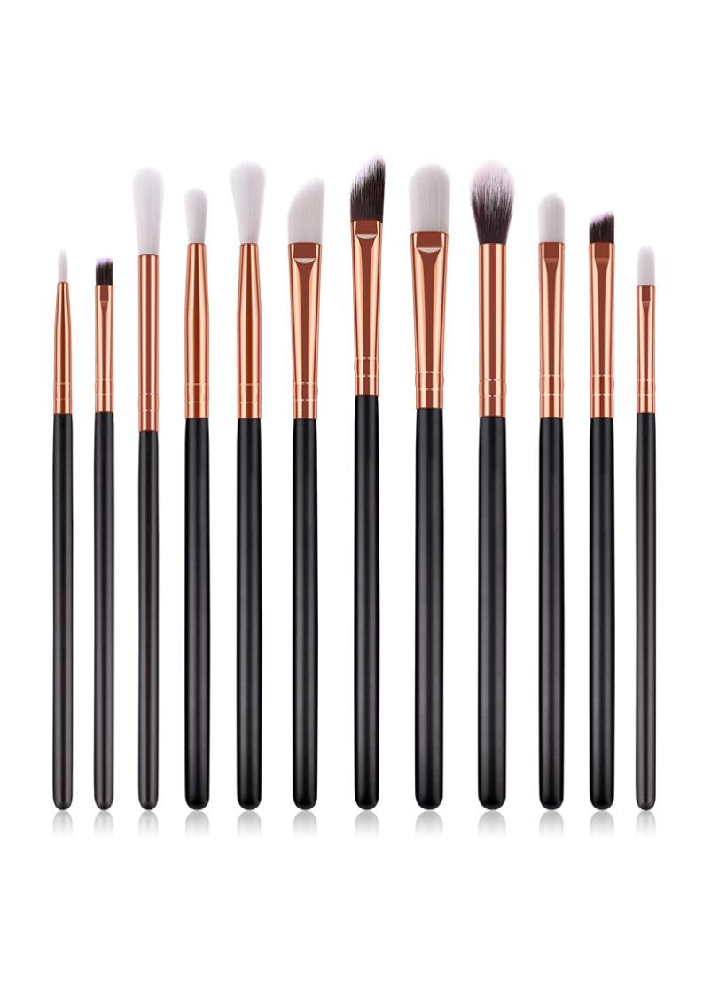 

12PCS Makeup Brushes Set Eyeshadow Eyeliner Concealer Blusher Contour Foundation Powder Cosmetic Brushes Set tool DHL TM1497199139