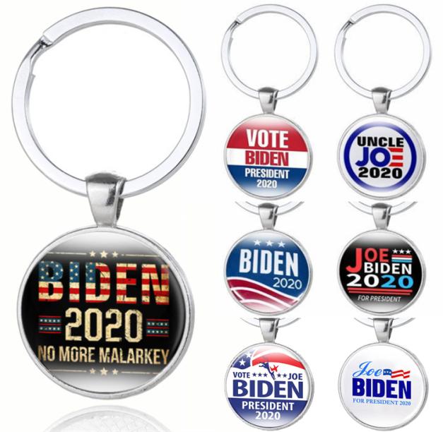 

12 Styles JOE Biden 2020 keychain Pendant Joe Biden For President keyring US President Badge Key Chain Party Favor Whole JJ4567010998, Dark blue