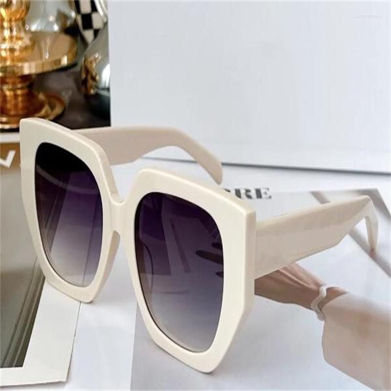 

Sunglasses Fashion Designer 40239 For Women Acetate Shield Shaped Glasses Summer Avant-garde Charming