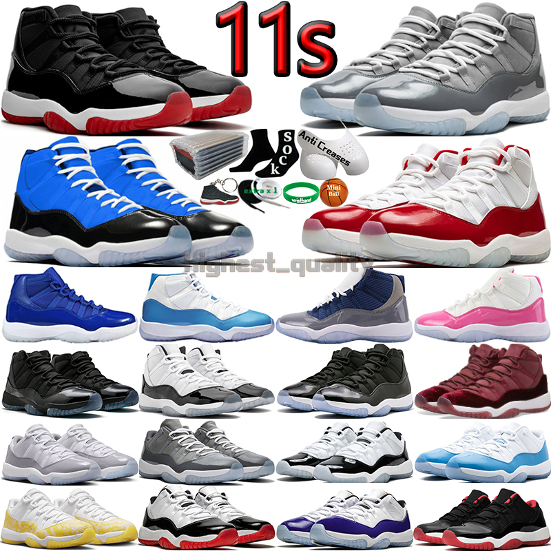 

11 Basketball Shoes for men 11s Cherry Cool Grey Cement Concord 45 Bred UNC Gamma Blue Midnight Navy 72-10 Heiress Velvet Pantone DMP Mens Women Trainers Sport Sneakers, Color-6