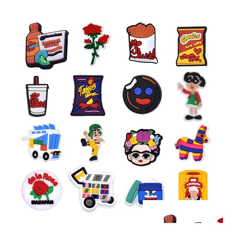 

Shoe Parts Accessories Soft Rubber Catoon Decoration For Clog Charms Bracelet Wristband Buckle Charm Gift Shoes Part Drop Delivery Ott2N