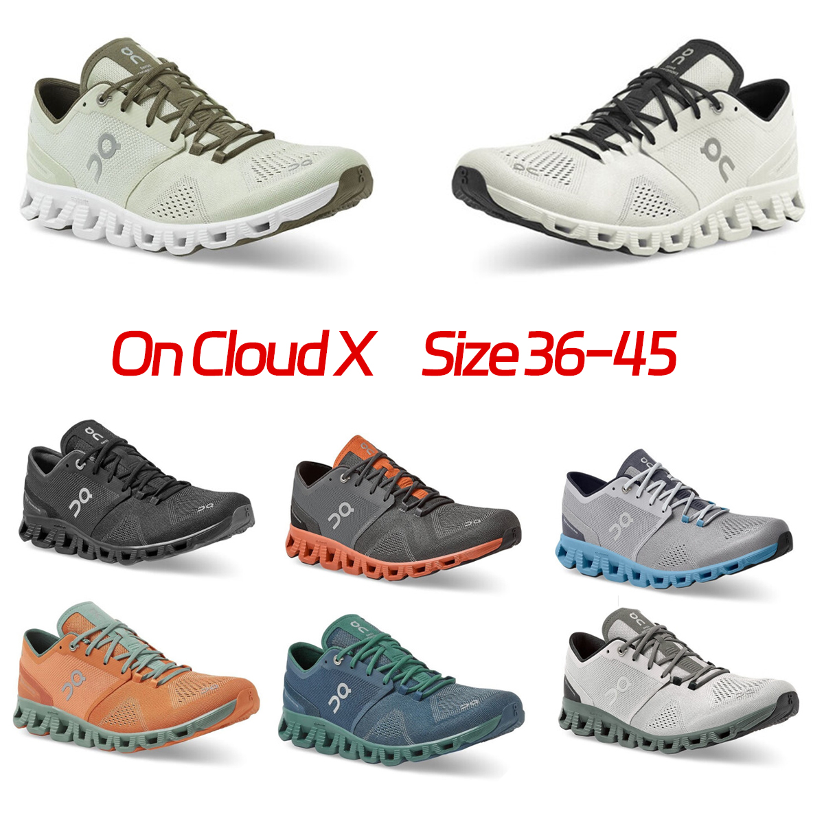 

Designer On Cloud X Running shoes Cloudmonster lumos black white Eclipse Turmeric Frost Surf violet Storm Blue Aloe alloy grey low men women sneakers Sports trainers