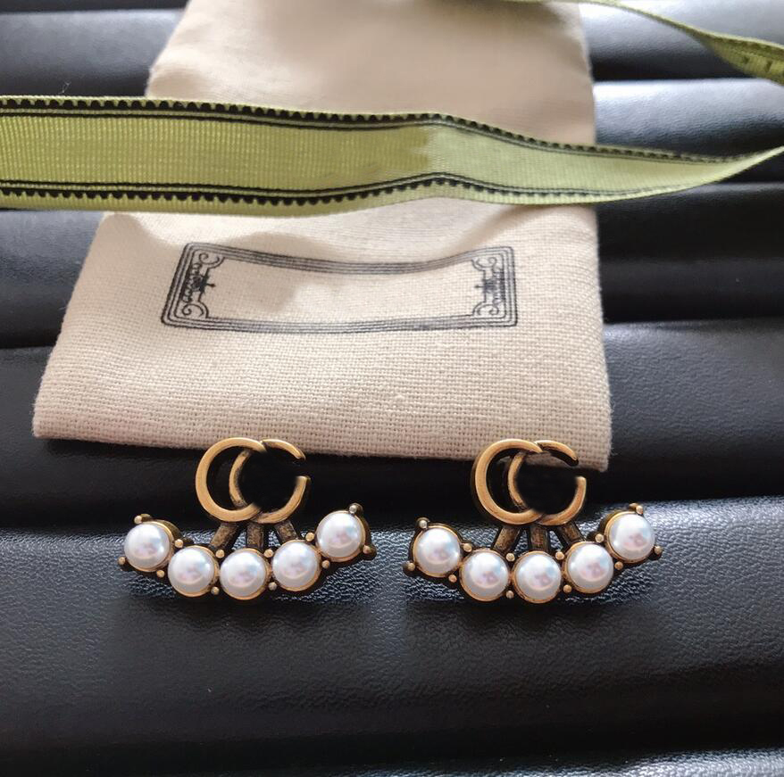 

12 Style18K Gold Plated 925 Silver Stud Earrings for Women High Quality Brass Material Diamond Setting Pearl Earring Girl Wedding Christmas Party Jewelry with Box