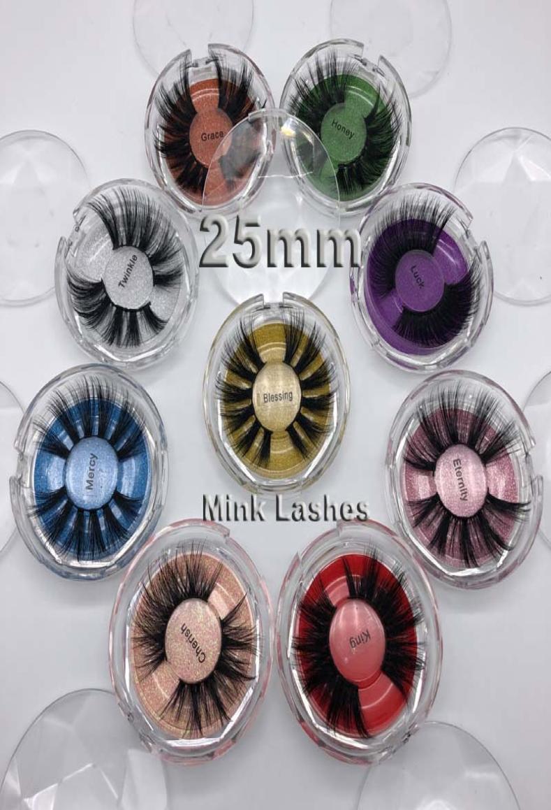 

25mm long Mink eyelashes False Eyelashes Natural Long Fake Eye lashes 25mm Mink Lashes 3D Mink Eyelashes Private logo4797248