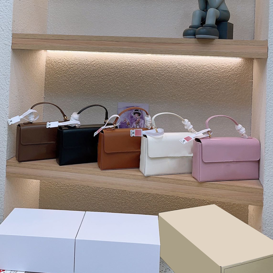 

TRIOMPH Bag Designer Handbag Women Cross Body Bag Calfskin Leather Wallet Purse Flap Top Quality Small Tote Bag with Box
