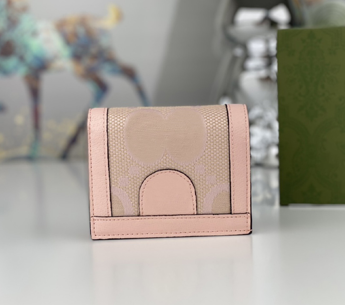

fashion designer wallets men women Ophidia cion purses luxurys credit card holders high-quality marmont double letters short clutch bags with original box G155C, 523155# g letter