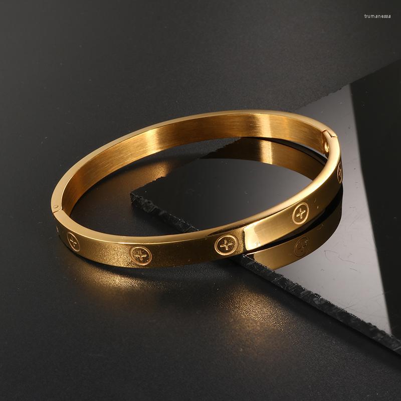

Bangle Fashion Cross Open Cuff Bracelets Design Stainless Steel Bangles For Women Men Jewelry Gift Raym22
