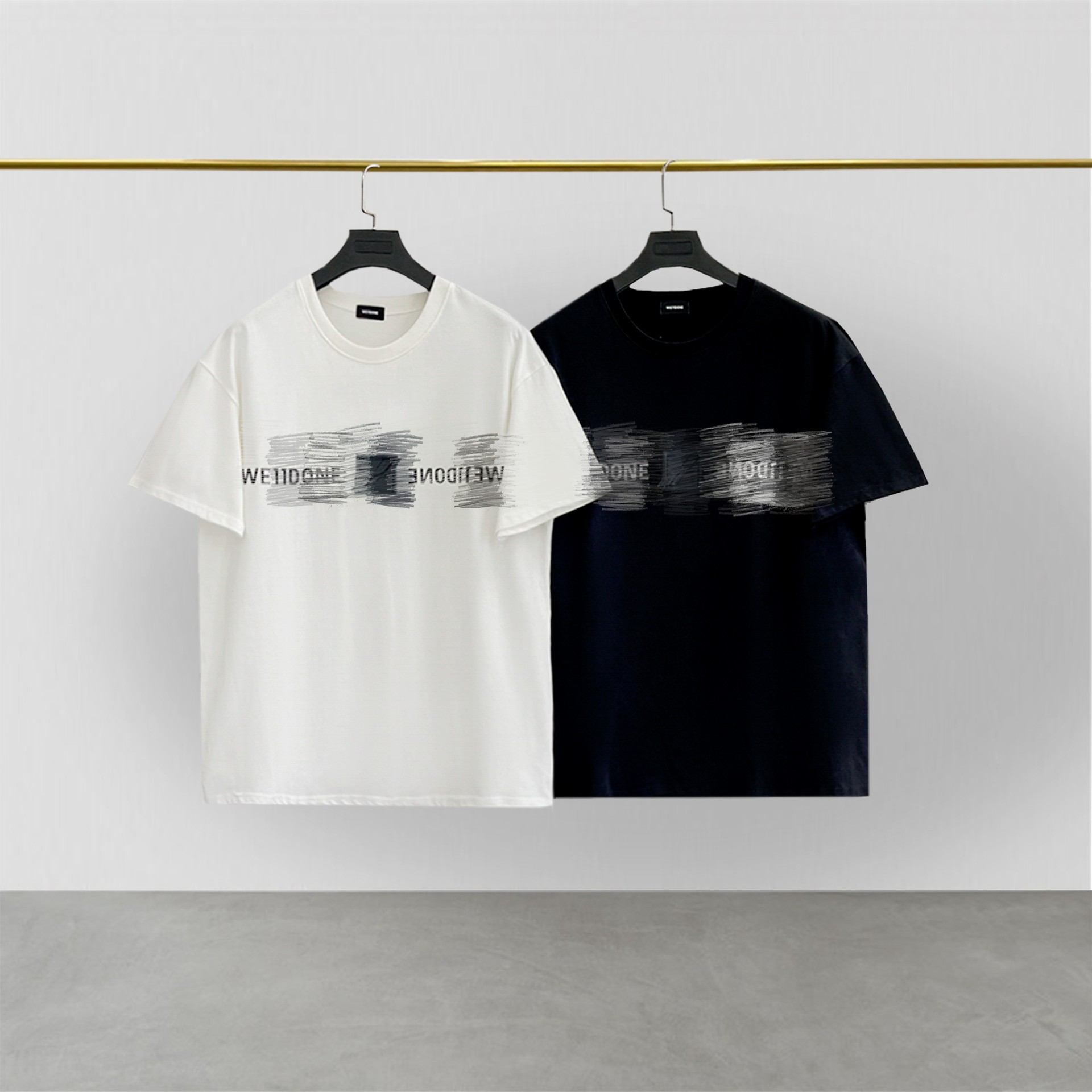 

Men' T Shirts Tees Letter Short Sleeve Cotton Men Women Shirt, Black