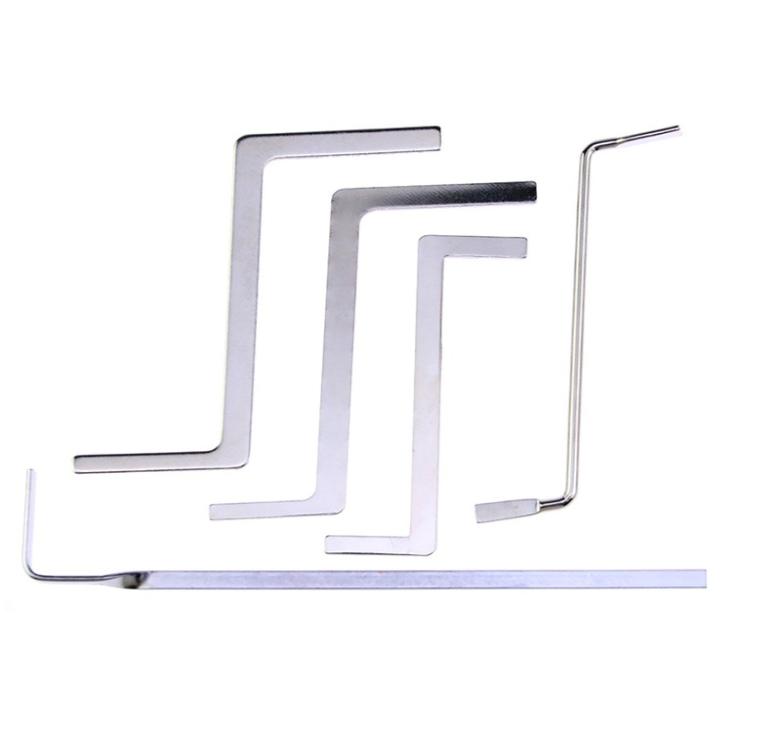 

5Pcslot Multifunction Locksmith Tools Metal Row Tension RodPush Rod Tubes Tension Wrench For Locksmith Supply1508127