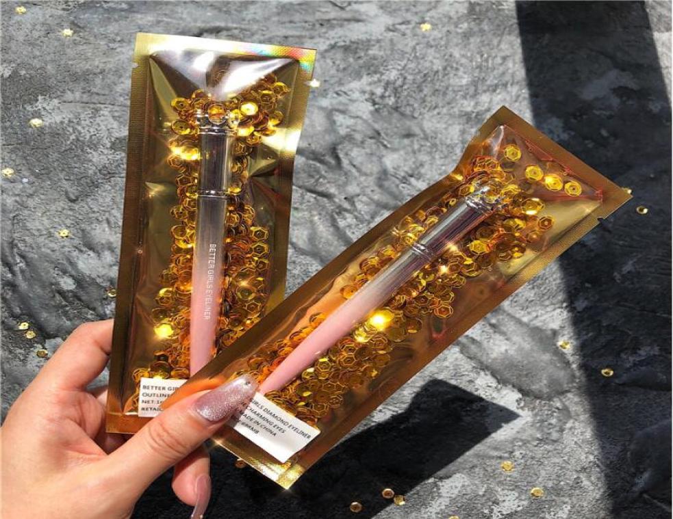 

Girl039s party Crown Sceptre diamond cool black eyeliner ink waterproof high quality antisweat not blurred eyeliner 9170497