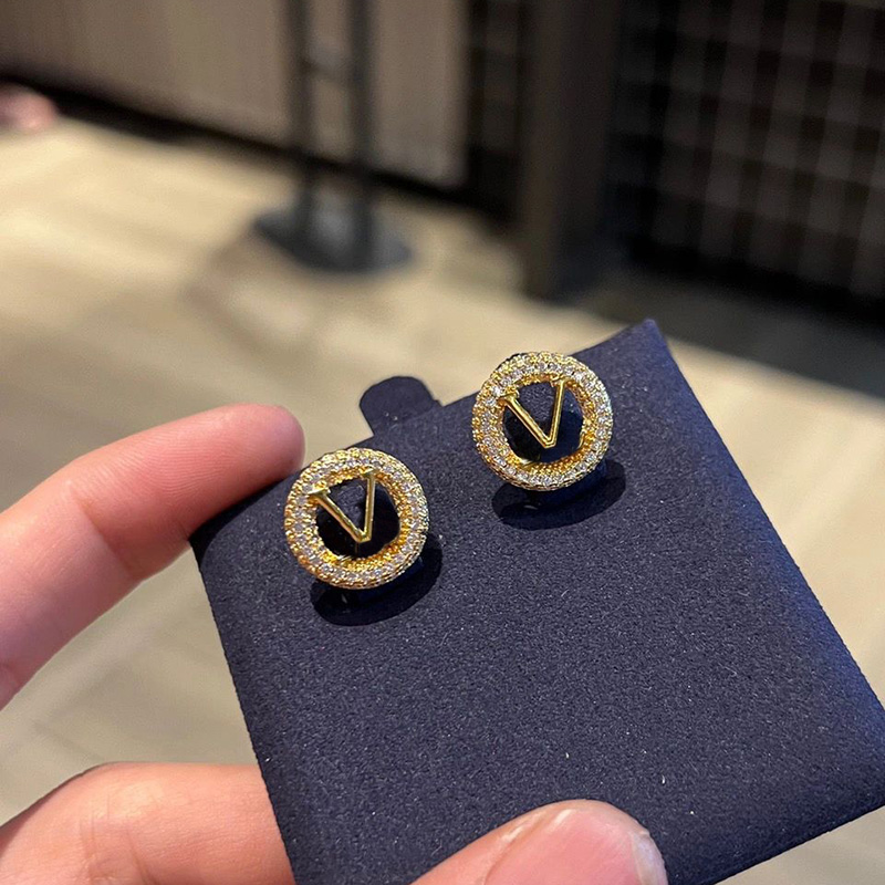 

Charm Stud Earrings Classic Flower Earring Designer for women Gold Ear Studs Mens earings Luxury Designers Jewelry Accessories Ohrringe V