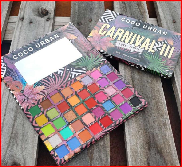 

COCOURBAN 40 Colors Carnival III Love Tahiti Eyeshadow Ultra Eye Shadow Palette Shimmer Matte Makeup Artist Cosmetics palettes4803752, Multi