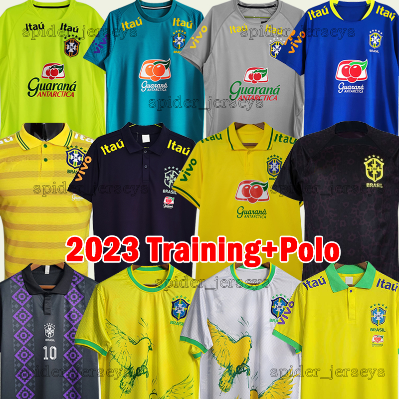 

23 24 brazils soccer jerseys PELE CASEMIRO VINI JR Ronaldinho RIVALDO KAKA 2023 2024 brasil Training Football Shirts RICHARLISON L. PAQUETA G. JESUS POLO Men Uniforms, Baxi training