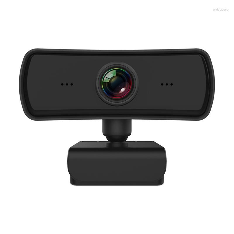 

Webcam HD Computer PC Webcamera With Microphone Rotatable Cameras For Live Video Class Conference Gamer