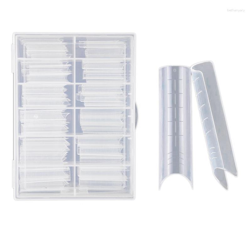 

Nail Gel 120PCS False Nails Long Square Tips C Curved Straight Manicure Art Extension, Transparent color