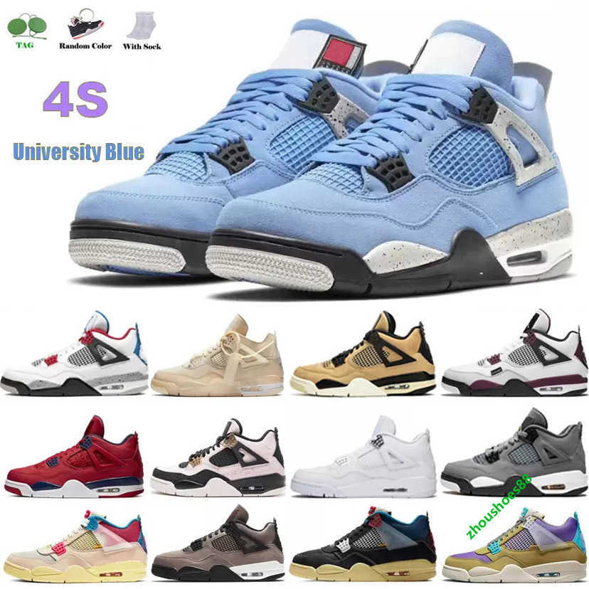 

quality top og jump University Blue Jumpman 4 4s mens Basketball Shoes white oreo metallic purple black cat bred shimmer cactus jack men women sneakers EUR36-47, #14