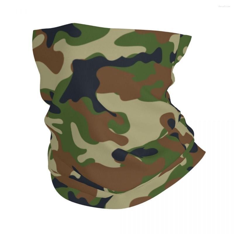 

Bandanas Woodland Camouflage Winter Neck Warmer Women Windproof Wrap Face Scarf For Ski Military Army Camo Gaiter Headband