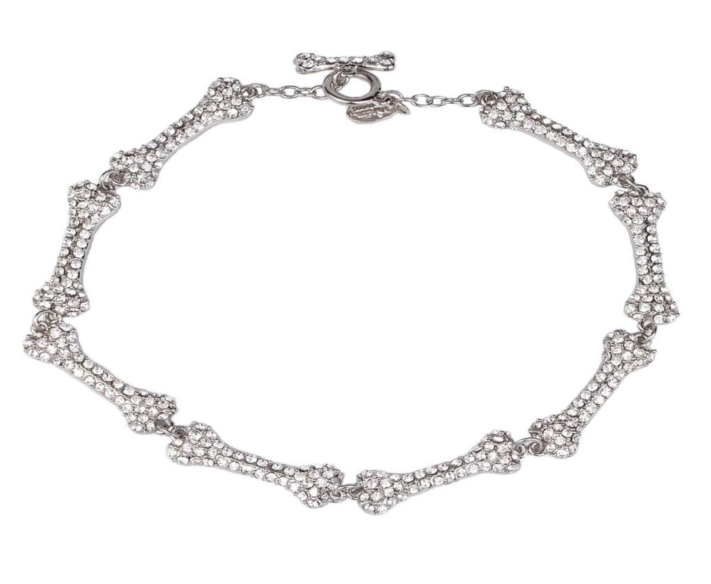 

The Queen Mother ins net celebrity same style European and American punk full diamond bone T buckle necklace spot explosion3426347