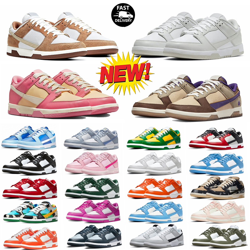 

With White Gum Low Designer Shoes mens womens Reverse Brazil Argon Triple Pink Black Panda Pigeon UNC Grey Fog sneakers Photon Dust Racer Blue sports trainers, #6 rose whisper 36-47