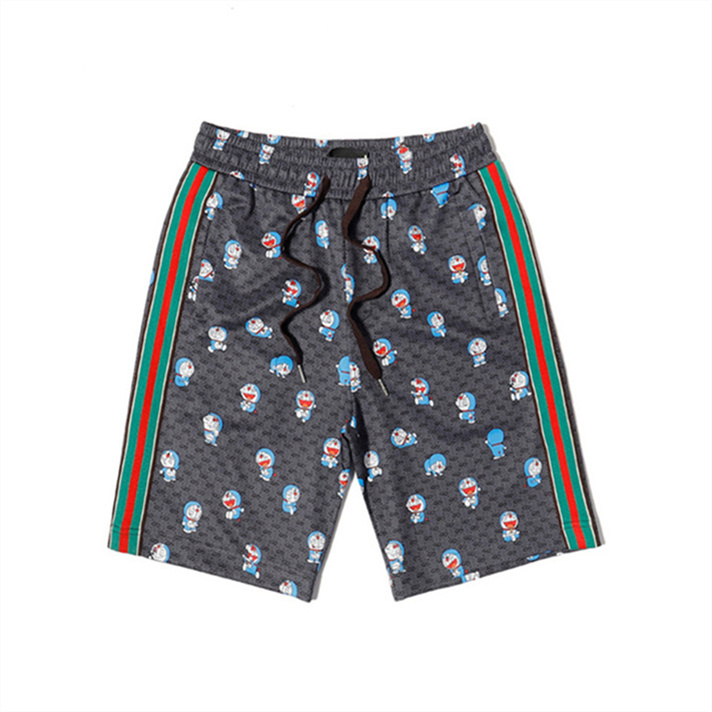 

Men's high-end quality highlights the temperament of loose large size fashion shorts wicking sweat quick drying European and American trend quarter pants M-3XL B66