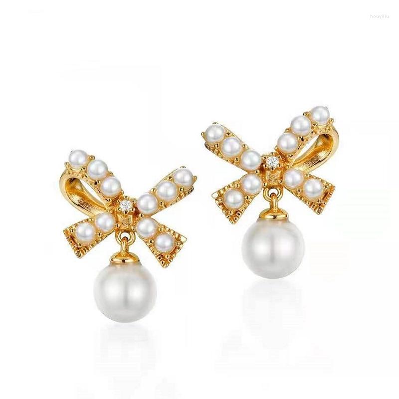 

Stud Earrings Sale Of Simple Bowknot With Mother's Day Gift