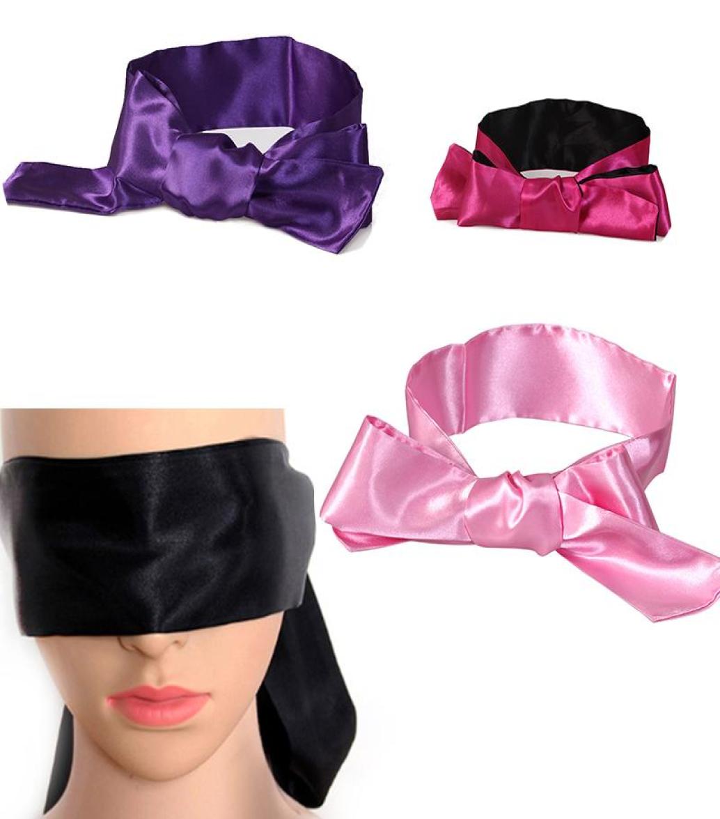 

Soft Blindfold Satin Ribbon Bandage On Eyes Comfortable Sleep Eye Mask Breathable Cover Eye Patch For Sleep Women Sexy Blindfold6978489