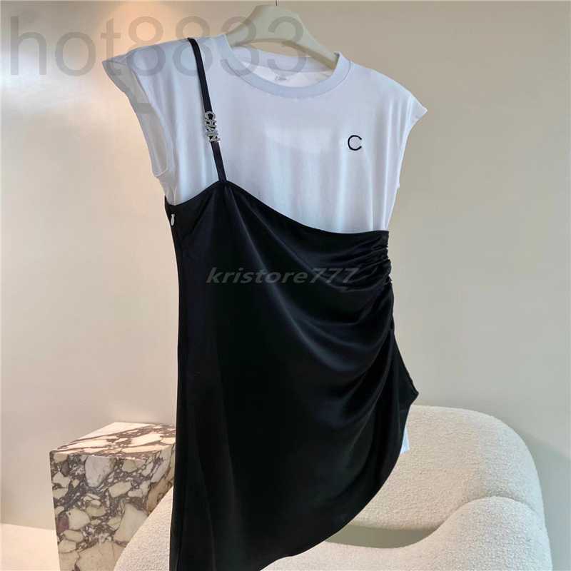 

Runway Dresses Designer Women Summer Tee Dress Skims Jersey with Letter Pattern Girls Milan Crew Neck Tank Top Sleeveless Vest Pullover Shirts Clothing UT3M, Pink