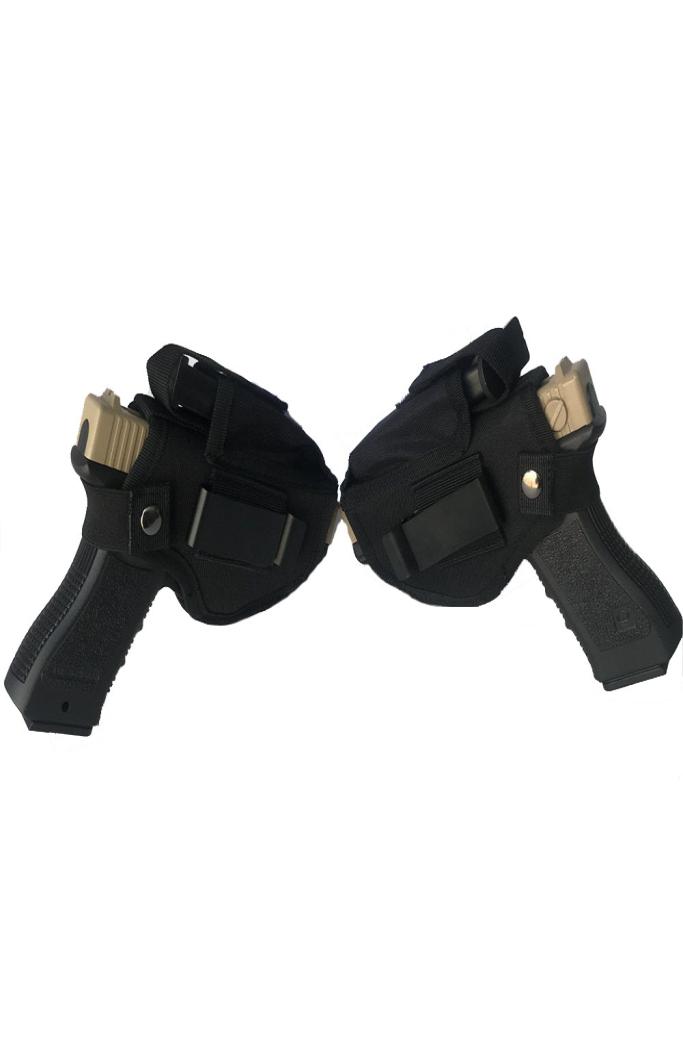 

Tactical Gun Holster for Gloc k 17 19 Concealed Carry Left Right Hand Metal Clip Pistol Holster7060113, Black