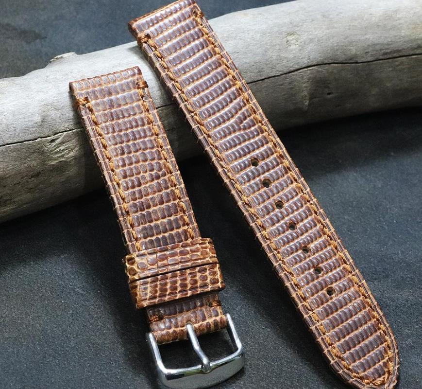 

Watch Bands Sports Mountaineering Strap American Lizard Skin 20mm Hand Watchband SRP741J1 Vintage Brown Band