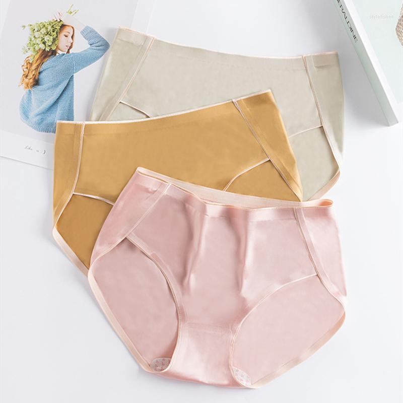 

Women's Panties Ice Silk Underwear Women Cozy Female Underpants Breathable For Middle Waist Sexy Woman Ladies Briefs, Light green