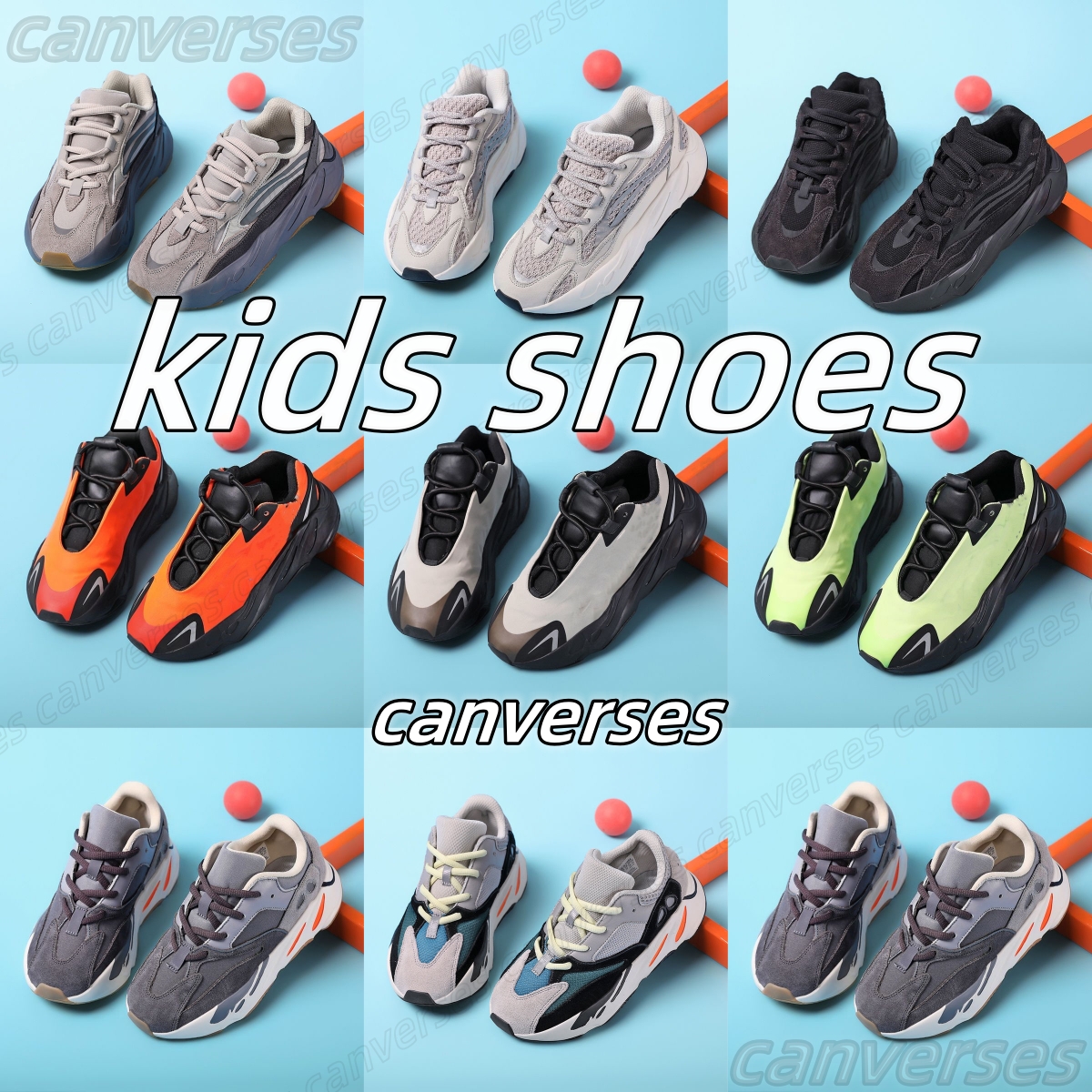 

Kids shoes toddlers wave runner 700 sneakers children running Sport Shoe Youth Kid Outdoor Sport Trainers Boys Girls Runners Athletic Sneaker Boy Girl Static Resin