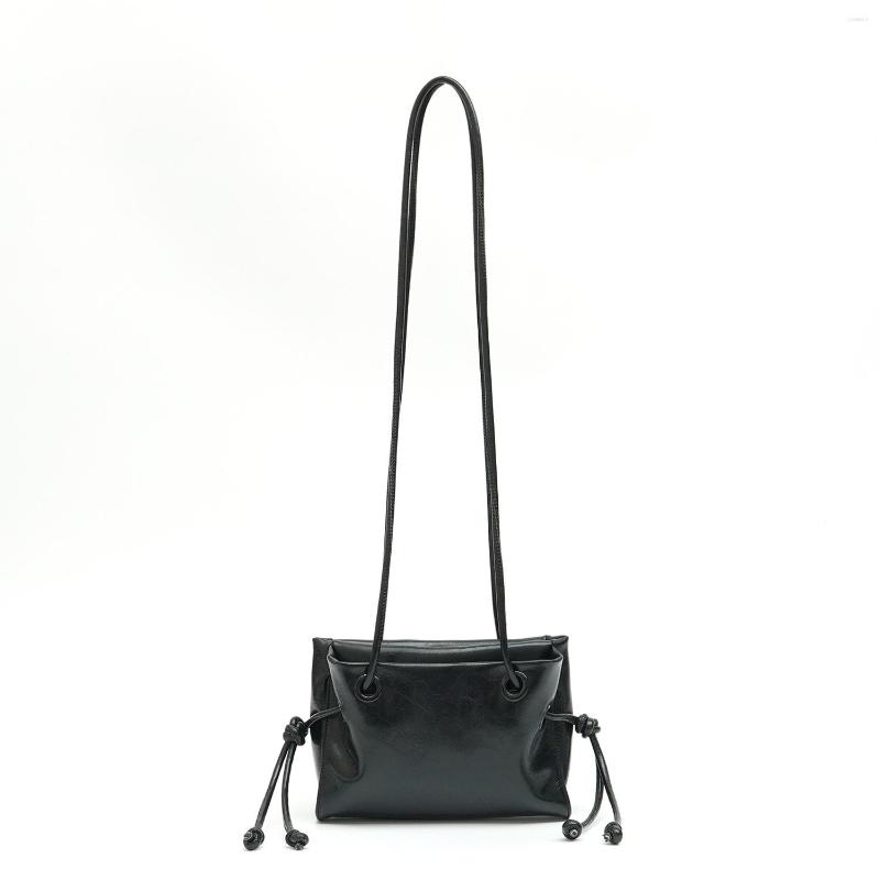 

Evening Bags Fashion Soft Women Shoulder Bag Brands Designer Handbags And Purses High Quality Crossbody For 2023 Square Tote Chic, Black
